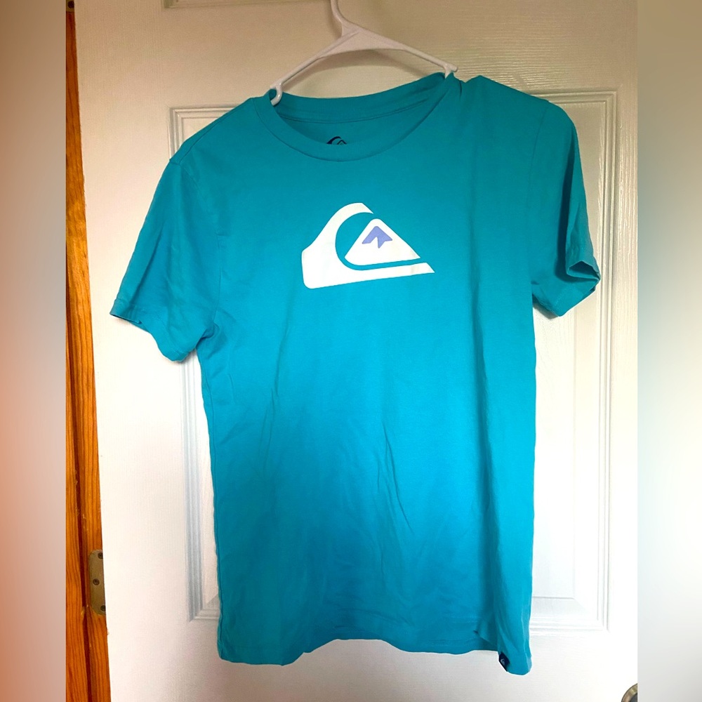 Quiksilver Boy’s T-Shirt – Size L – Turquoise Blue